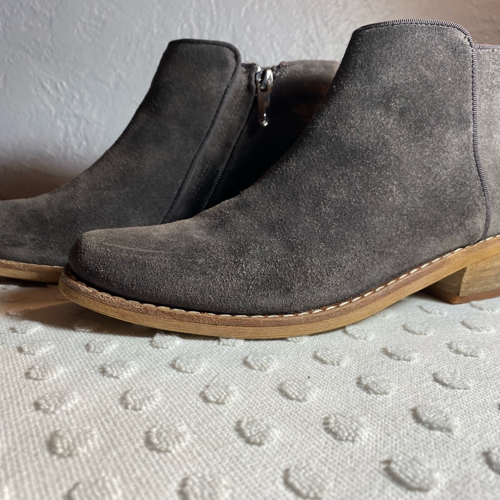 Sam Edelman Grey Mercer Suede Booties - Picture 16 of 16